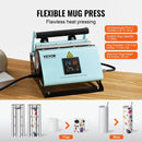 VEVOR 2 in 1 Tumbler and Hat Heat Press Machine Heat Machine for Caps Hats Mugs - RnR Galore