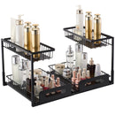 VEVOR 2 - Tier Wire Pull Out Cabinet Under Sink Basket Organizer 10.7"x14.2" 2PCS - RnR Galore