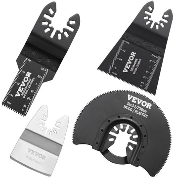 VEVOR 30PCS Multi Tool Blades Kits, Universal Quick Release Oscillating Saw Blades, 8 Types Wood Metal Plastic Oscillating Tool Blades, Fit Dewalt Bosch Milwaukee Hitachi Chicago Craftsman - RnR Galore
