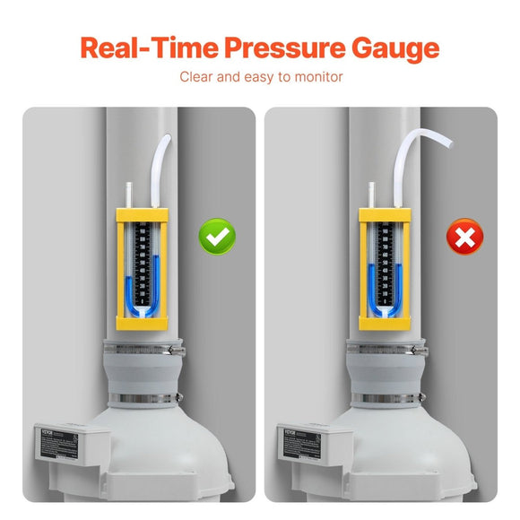 VEVOR 4" to 4.5" Radon Mitigation Fan System Kit Quiet 190 CFM Inline Duct Fan - RnR Galore