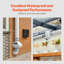 VEVOR 4" to 4.5" Radon Mitigation Fan System Quiet 190CFM Inline Duct Waterproof - RnR Galore