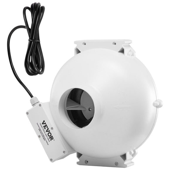 VEVOR 4" to 4.5" Radon Mitigation Fan System Quiet 260CFM Inline Duct Waterproof - RnR Galore