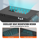 VEVOR 6U Wall Mount Network Server Cabinet, 15.5'' Deep, Server Rack Cabinet Enclosure, 200 lbs Max. Ground - mounted Load Capacity, with Locking Glass Door Side Panels, for IT Equipment, A/V Devices - RnR Galore