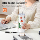 VEVOR 8 Pack Straight Sublimation Tumblers, 30 oz Blank Tumbler Bulk, Stainless Steel Double Wall Tumbler Cups with Straw, Lid, Brush, Base, Shrink Wrap, Gift Box, for Heat Press and Heat Transfer - RnR Galore