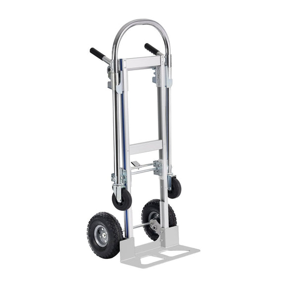 VEVOR Aluminum Hand Truck, 2 in 1, 363 kg Max Load Capacity, Heavy Duty Industrial Convertible Folding Hand Truck and Dolly, Utility Cart Converts from Hand Truck to Platform Cart with Rubber Wheels - RnR Galore
