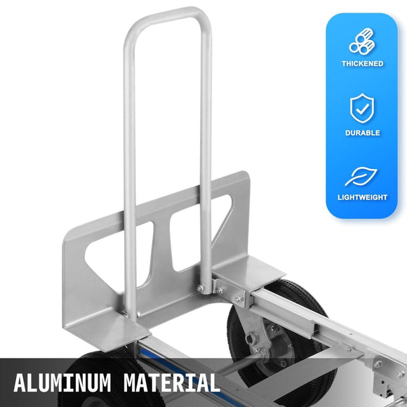 VEVOR Aluminum Hand Truck 3 in 1 Folding Hand Truck Convertible Hand Truck and Dolly - RnR Galore