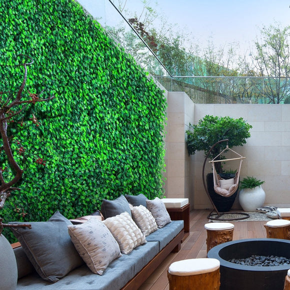 20 PCS Artificial Boxwood Hedge Panels, Privacy Screen for Indoor/Outdoor Decoration - RnR Galore