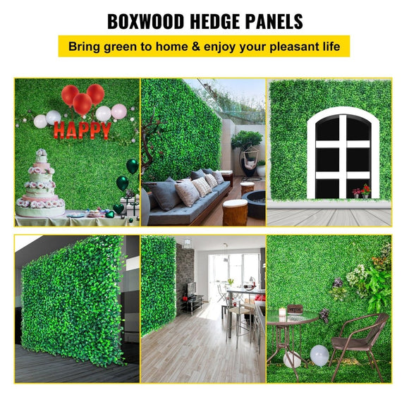 20 PCS Artificial Boxwood Hedge Panels, Privacy Screen for Indoor/Outdoor Decoration - RnR Galore