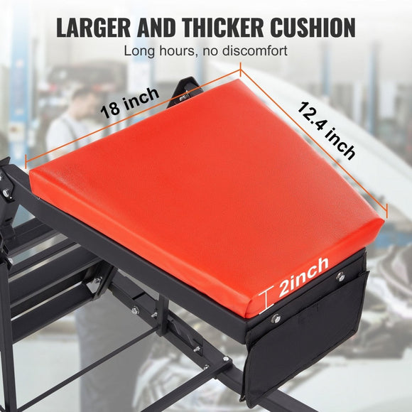 VEVOR Automotive Topside Creeper, with Adjustable Height 48" to 76", 181.44KGS Capacity High Creeper, 4 Swivel Caster Wheels, Heavy Duty Foldable Creeper for Auto Repair and Maintenance - RnR Galore