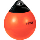 VEVOR Boat Buoy Balls, 15\" Diameter Inflatable Heavy - Duty Marine - Grade PVC Marker Buoys, Round Boat Mooring Buoys, Anchoring, Rafting, Marking, Fishing, Orange - RnR Galore