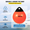 VEVOR Boat Buoy Balls, 15\" Diameter Inflatable Heavy - Duty Marine - Grade PVC Marker Buoys, Round Boat Mooring Buoys, Anchoring, Rafting, Marking, Fishing, Orange - RnR Galore