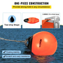 VEVOR Boat Buoy Balls, 15\" Diameter Inflatable Heavy - Duty Marine - Grade PVC Marker Buoys, Round Boat Mooring Buoys, Anchoring, Rafting, Marking, Fishing, Orange - RnR Galore