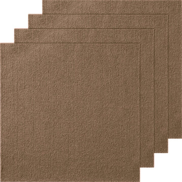 VEVOR Carpet Tiles Peel and Stick, Squares Self Adhesive Carpet Floor Tile, Soft Padded Carpet Tiles, Easy Install DIY for Bedroom Living Room Indoor Outdoor (10 Tiles, Dark Brown) - RnR Galore
