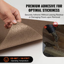 VEVOR Carpet Tiles Peel and Stick, Squares Self Adhesive Carpet Floor Tile, Soft Padded Carpet Tiles, Easy Install DIY for Bedroom Living Room Indoor Outdoor (10 Tiles, Dark Brown) - RnR Galore