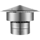 VEVOR Chimney Cap 6 - inch 304 Stainless Steel Round Roof Rain Cap Cover Silver - RnR Galore