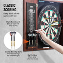 VEVOR Dartboard and Cabinet Set Official Size Complete Accessory Steel Tip Dart - RnR Galore