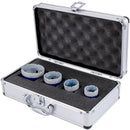 VEVOR Diamond Drill Bits 4PCS Diamond Hole Saw 35/40/50/68mm Tile Hole Saw Kit Vacuum Brazed Diamond Drill Bit 0.59in/15mm Segment Tile Hole Saw w Storage Case for Tile Ceramic Porcelain Marble Stone - RnR Galore