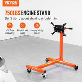 VEVOR Engine Stand 750LBS Motor Hoist Dolly 360 Degree Adjustable Mounting Head - RnR Galore