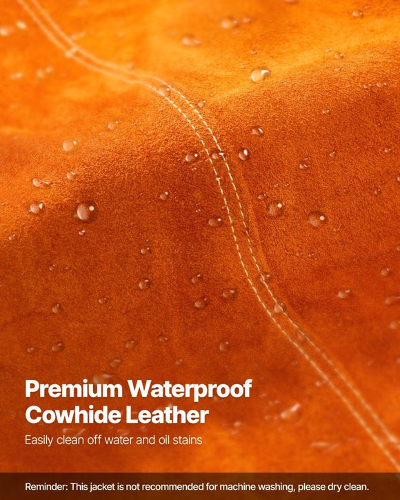 VEVOR Flame - Resistant Welding Jacket Heavy Duty Leather Welding Jacket XL Size - RnR Galore