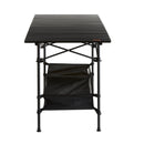 VEVOR Folding Camping Table, Outdoor Portable Side Tables, Lightweight Fold Up Table, Aluminum & Steel Ultra Compact Work Table with Large Storage and Carry Bag, For Beach, Picnic, Travel, 24x16 inch - RnR Galore