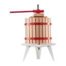 VEVOR Fruit Wine Press Manual Press for Wine Making 3.2 Gal/12L Wood Basket - RnR Galore
