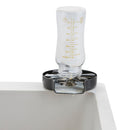 VEVOR Glass Rinser, 10 Powerful Spraying Jets Rotating Cup Rinser for Sink, 304 Stainless Steel Faucet Cup Washer & Silicone Nonslip Pad for Baby Bottle, Glass Cup, Wine Glass (Matte Black Base) - RnR Galore