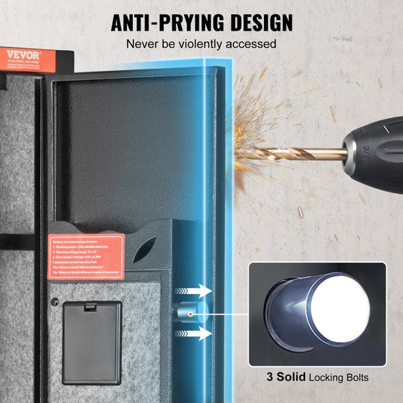 VEVOR Gun Safe Rifle Safe with Digital Keypad & Lock for 3 Rifles and 4 Pistols - RnR Galore