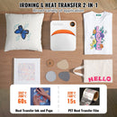 VEVOR Heat Press 12 x 10 in Portable Easy Press Sublimation Transfer DIY T-shirt - RnR Galore