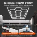 VEVOR Hexagon Garage Lights 66300LM 15 Grids Honeycomb LED Shop Ceiling Light - RnR Galore