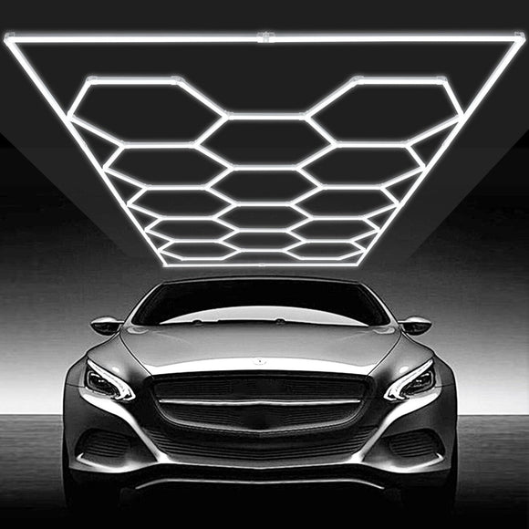 VEVOR Hexagon Garage Lights 86400LM 5 Grid Honeycomb LED Shop Ceiling Light - RnR Galore