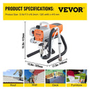 VEVOR High Pressure Airless Wall Paint Spray Gun Sprayer 600W Machine Spraying - RnR Galore