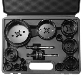 VEVOR Hole Saw Kit, 18 PCS Saw Blades, 6 Drill Bits, 1 Hex Wrench, Bi Metal M42 Hole Saw Set with Carrying Case, General Purpose Size from 3/4" to 4 - 1/2", Ideal for Wood Board, Iron and Plastic Plate - RnR Galore