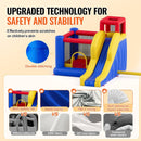 VEVOR Inflatable Bounce House, Outdoor High Quality Playhouse Trampoline, Jumping Bouncer with Blower, Slide, and Storage Bag, Family Backyard Bouncy Castle, for Kid Ages 3_8 Years, 3.4x2.6x2.3m - RnR Galore