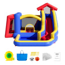 VEVOR Inflatable Bounce House, Outdoor High Quality Playhouse Trampoline, Jumping Bouncer with Blower, Slide, and Storage Bag, Family Backyard Bouncy Castle, for Kid Ages 3_8 Years, 3.3x3x2.3m - RnR Galore