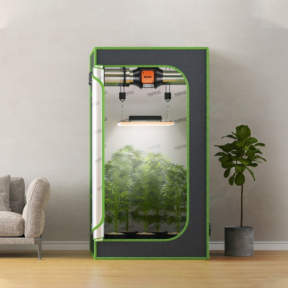 VEVOR Inline Duct Fan, 102mm 129.7 CFM with Variable Speed Controller, Quiet AC - motor Ventilation Exhaust Fan for Cooling Booster, Grow Tents, Hydroponics - RnR Galore