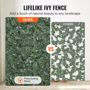 VEVOR Ivy Privacy Fence, 2440 x 1830 mm Artificial Green Wall Screen, Greenery Ivy Fence with Strengthened Joint, Faux Hedges Vine Leaf Decoration for Outdoor Garden, Yard, Balcony, Patio Decor - RnR Galore