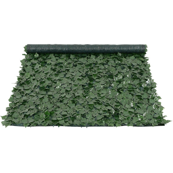 VEVOR Ivy Privacy Fence, 59 x 98 in Artificial Green Wall Screen, Greenery Ivy Fence with Mesh Cloth Backing and Strengthened Joint, Faux Hedges Vine Leaf Decoration for Outdoor Garden, Yard, Balcony - RnR Galore