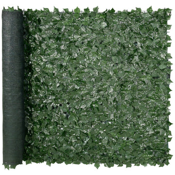 VEVOR Ivy Privacy Fence, 59 x 98 in Artificial Green Wall Screen, Greenery Ivy Fence with Mesh Cloth Backing and Strengthened Joint, Faux Hedges Vine Leaf Decoration for Outdoor Garden, Yard, Balcony - RnR Galore