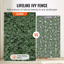 VEVOR Ivy Privacy Fence 59x98 in, Green Wall Screen with Mesh Backing, Faux Hedges Vine Decoration - RnR Galore