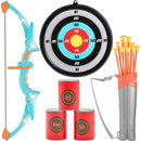 VEVOR Kids Bow and Arrow Set LED Light Up Outdoor Archery Kit Children 10 Arrows - RnR Galore