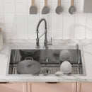 VEVOR Kitchen Sink, 304 Stainless Steel Drop - In Sinks, Top Mount Single Bowl Basin with Accessories(Pack of 3), Household Dishwasher Sinks for Workstation, RV, Prep Kitchen, and Bar Sink, 33 inch - RnR Galore