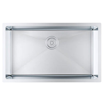 VEVOR Kitchen Sink, 304 Stainless Steel Drop - In Sinks, Undermount Single Bowl Basin with Accessories(Pack of 3), Household Dishwasher Sinks for Workstation, RV, Prep Kitchen, and Bar Sink, 30 inch - RnR Galore