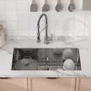 VEVOR Kitchen Sink, 304 Stainless Steel Drop - In Sinks, Undermount Single Bowl Basin with Accessories(Pack of 3), Household Dishwasher Sinks for Workstation, RV, Prep Kitchen, and Bar Sink, 32 inch - RnR Galore