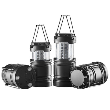 VEVOR LED Camping Lanterns Collapsible Battery Powered Flashlights Set of 4 - RnR Galore