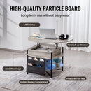 VEVOR Lift Top Coffee Table 35.3" Round Coffee Table for Living Room White - RnR Galore