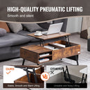 VEVOR Lift Top Coffee Table 39.4 in Rectangle Coffee Table for Living Room Brown - RnR Galore