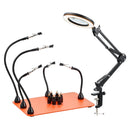 VEVOR Magnetic Helping Hands Soldering Station 3X LED Magnifying Lamp 5 Arms - RnR Galore