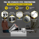 VEVOR Manual Sausage Stuffer, 3 L / 7 LBS Horizontal Sausage Machine, Dual - Speed Meat Stuffer, Made of Food - Grade 304 Stainless Steel, Includes 5 Stuffing Tubes, for Home Kitchen Restaurant Commercial - RnR Galore