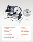 VEVOR Meat Slicer 180W 190 mm Electric Deli Food Slicer for Meat Bread Cheese - RnR Galore