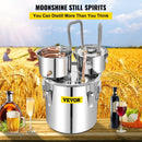 VEVOR Moonshine Still Water Alcohol Distiller 50L w/Thumper Keg & Water Pump - RnR Galore